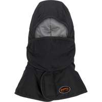 Pioneer 765A Flame-Resistant Quilted Hard Hat Liner with Long Neck & Detachable Mouthpiece, Black/Grey, Cotton/FR-Tech&reg;/Modacrylic/Nylon Quali-T-Solutions