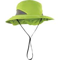 Chapeau de garde forestier 8934 Chill-Its avec prot&egrave;ge-nuque, petit/moyen, Lime haute visibilit&eacute; Quali-T-Solutions