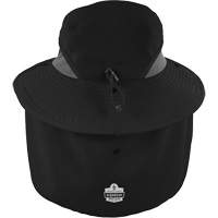 Chapeau de garde forestier 8934 Chill-Its avec prot&egrave;ge-nuque, petit/moyen, Noir Quali-T-Solutions