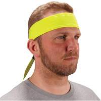 Bandeau de refroidissement Chill-Its 6702 avec polym&egrave;res int&eacute;gr&eacute;s et fermeture &agrave; nouer, Jaune lime haute visibilit&eacute; Quali-T-Solutions