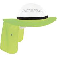 Visi&egrave;re universelle avec protection de la nuque pour casque de s&eacute;curit&eacute; Chill-Its 6661, Lime haute visibilit&eacute; Quali-T-Solutions