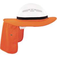 Visi&egrave;re universelle avec protection de la nuque pour casque de s&eacute;curit&eacute; Chill-Its 6661, Orange haute visibilit&eacute; Quali-T-Solutions