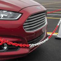 Chaîne de barri&egrave;re en plastique &agrave; deux couleurs, Vert/Blanc Quali-T-Solutions