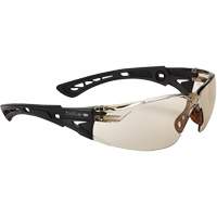 Rush+ BSSI Safety Glasses, Brown/Copper Lens, Anti-Fog/Anti-Scratch, ANSI Z87+ Quali-T-Solutions