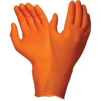 Gants jetables TOUCHNTUFF 93-800, 6,5/7, Latex/N&eacute;opr&egrave;ne/Nitrile, 23,6-mils, Sans poudre, Orange Quali-T-Solutions