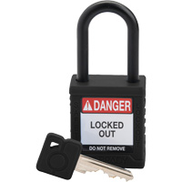 Cadenas de s&eacute;curit&eacute; Velocity, Cadenas de s&eacute;curit&eacute;, Cl&eacute;s diff&eacute;rentes, Nylon, Largeur de 1-1/2" Quali-T-Solutions