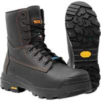 Metpro Flex Work Boots with Metguard, Leather, Size 4, Impermeable Quali-T-Solutions