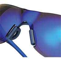 Adapt Lite Safety Glasses, Blue Mirror Lens, Anti-Fog/Anti-Scratch, ANSI Z87+/Meets/Exceeds CSA Z94.3 Quali-T-Solutions