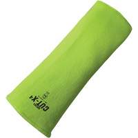 Manchette r&eacute;sistante &agrave; la coupe Cut-X, Fibre de verre/Poly&eacute;thyl&egrave;ne, 10", ASTM ANSI niveau A4, Lime haute visibilit&eacute; Quali-T-Solutions