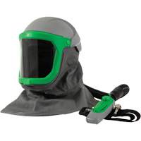 Z-Link Respirator with Safety Lens, FR Shoulder Cape, Breathing Tube & C40, Facepiece Respirator/Welding Helmet Quali-T-Solutions