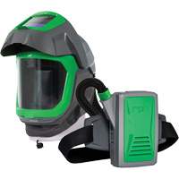 Z-Link Respirator Helmet with Face Seal, Visor & Belt Mount, Facepiece Respirator/Welding Helmet, Lithium-Ion Battery Quali-T-Solutions
