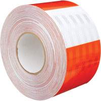 Pellicule souple pour chantiers routiers &agrave; haute intensit&eacute; 382VHIP, 5" la x 150' lo, Orange et blanc Quali-T-Solutions