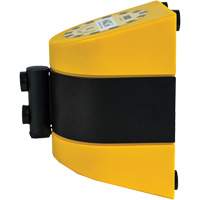HAZLOK Safety Barrier System, Plastic, Magnetic Mount, 30', Black and Yellow Tape Quali-T-Solutions