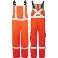 Avenger 9 oz High-Visibility Insulated Bib Pants, Style 525, Men's, X-Small, Orange Quali-T-Solutions