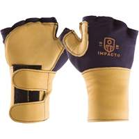 Premium Impact & Repetitive Strain Protective Right-Hand Glove, Size X-Small, Grain Leather Palm Quali-T-Solutions