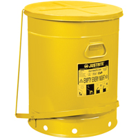 Oily Waste Cans, FM Approved/UL Listed, 21 US gal., Yellow Quali-T-Solutions