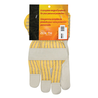 Gants d'ajusteur doubl&eacute;s pour l'hiver &agrave; paume renforc&eacute;e, Grand, Paume en Cuir fleur de vache, Doublure en Molleton de coton Quali-T-Solutions