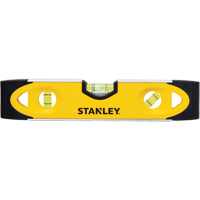 Shock-Resistant Torpedo Level, 9" L, Aluminum, 3 Vials, Magnetic Quali-T-Solutions