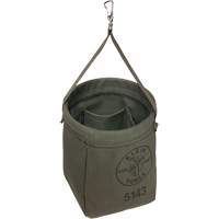 Sac &agrave; fond conique, 8" h, Toile, Gris Quali-T-Solutions
