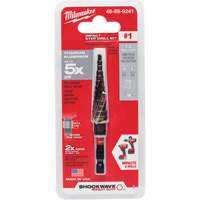 #1 Shockwave Impact Duty Step Drill Bit, 1/2" - 1-1/8" , 1/32" Increments, Titanium Quali-T-Solutions