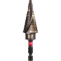 #4 Shockwave Impact Duty Step Drill Bit, 3/16" - 7/8" , 1/16" Increments, Titanium Quali-T-Solutions