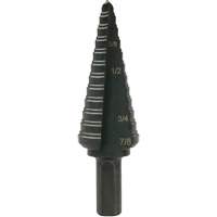 Multi-Hole Step Bit, 3/16"/4.8 mm - 7/8"/#4/22.2 mm  Quali-T-Solutions