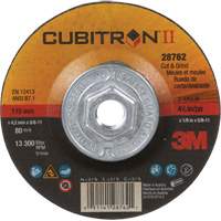 Cubitron II Quick Change Cut & Grind Wheel, 4-1/2" x 1/8", 5/8"-11 Arbor, Type 27, Ceramic Quali-T-Solutions