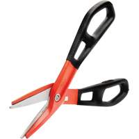 13" Serrated Aluminum Tinner Snip with Dipped Handle, 3" Cut Length, Straight Cut Quali-T-Solutions