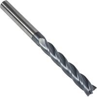 Fraise en bout carr&eacute;e extra longue 30° S237, 1/8" dia., 3" lo, 4 cannelures, 1/8" tige, Carbure Quali-T-Solutions