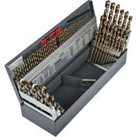 Heavy-Duty Jobber Length Combination Drill Bit Set, 114 Pieces, High Speed Cobalt Quali-T-Solutions