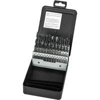 Stub Length Drill Bit Set, 60 Pieces, High Speed Steel Quali-T-Solutions