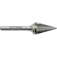 Cone Point Burr, 1/2" Dia., 1/4" Shank, 7/8" Depth of Cut Quali-T-Solutions