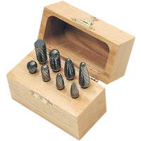 CBK-8 Carbide Bur Set in Wooden Box, 8 Pieces Quali-T-Solutions