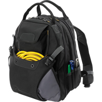 Sacs &agrave; dos pour outils &agrave; 44 pochettes, 16" lo x 13-1/4" la, Noir, Polyester Quali-T-Solutions