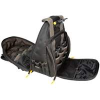 Sacs &agrave; dos pour outils Techgear &agrave; 53 pochettes, 16" lo x 13-1/4" la, Noir, Polyester Quali-T-Solutions
