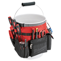 Sac organiseur pour seau, 10" lo x 10" la x 13-1/2" h, Nylon, Rouge Quali-T-Solutions