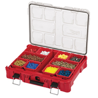 Packout Organizer, 20" x 15" x 5", Black/Red Quali-T-Solutions