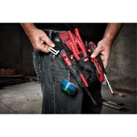 Compact Utility Pouch, Multiple Tool Holder, Nylon, 7 Pockets Quali-T-Solutions