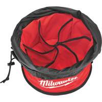 Sac range-tout style parachute, 11-4/5" lo x 11-4/5" la x 11" h, Nylon, Noir/Rouge Quali-T-Solutions