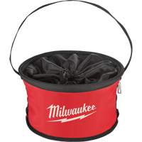 Sac range-tout style parachute, 11-4/5" lo x 11-4/5" la x 11" h, Nylon, Noir/Rouge Quali-T-Solutions