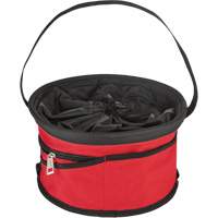 Sac range-tout style parachute, 11-4/5" lo x 11-4/5" la x 11" h, Nylon, Noir/Rouge Quali-T-Solutions