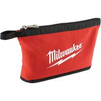 &eacute;tui avec fermeture &agrave; glissi&egrave;re, Toile, 1 pochettes, Noir/Rouge Quali-T-Solutions