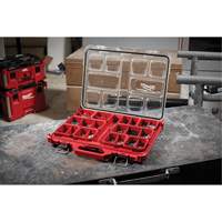 Packout Low-Profile Organizer, 19-3/4" x 16-2/5" x 2-1/2", Black/Red Quali-T-Solutions