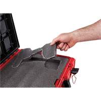 Coffre &agrave; outils avec partitions ajustables Packout, 20-7/10" x 15-1/5" x 6-1/5", Noir/Rouge Quali-T-Solutions