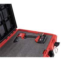 Coffre &agrave; outils avec partitions ajustables Packout, 20-7/10" x 15-1/5" x 6-1/5", Noir/Rouge Quali-T-Solutions