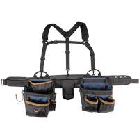 Ceinture &agrave; outils de luxe, Polyester, Noir Quali-T-Solutions