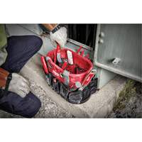 Sac ovale utilitaire, Nylon balistique, 24 pochettes, Noir/Rouge Quali-T-Solutions