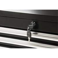 Coffre &agrave; outils industriel, 26" la, 4 tiroirs, Noir Quali-T-Solutions