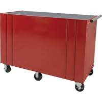 Chariot &agrave; outils industriel, 12 tiroirs, 56" la x 24-1/2" p x 38-1/8" h, Rouge Quali-T-Solutions