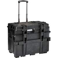 Coffre &agrave; outils militaire mobile avec tiroirs, 8 tiroirs, 22-4/5" la x 15" p x 18" h, Noir Quali-T-Solutions
